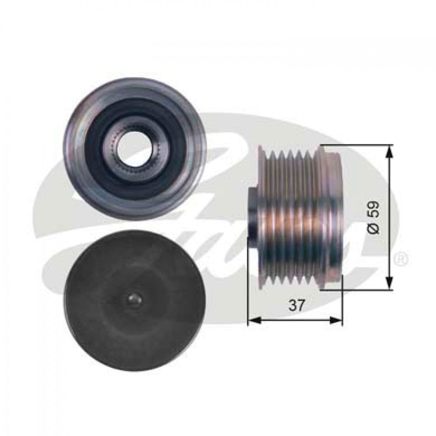 Rueda libre alternador GATES OAP7133