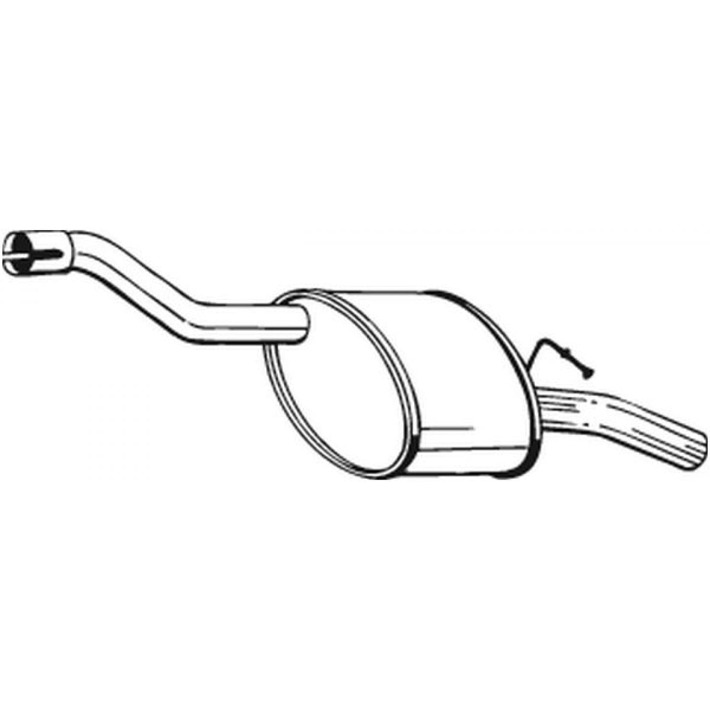 Silenciador posterior BOSAL 154-607