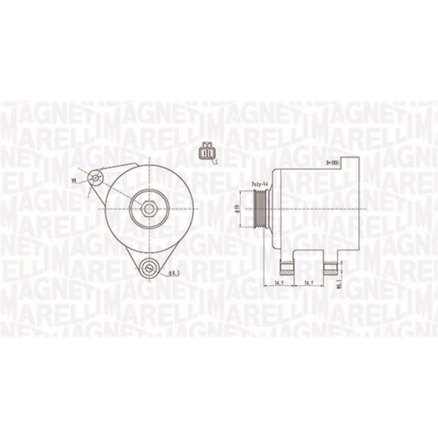 Alternador MAGNETI MARELLI 063731789010