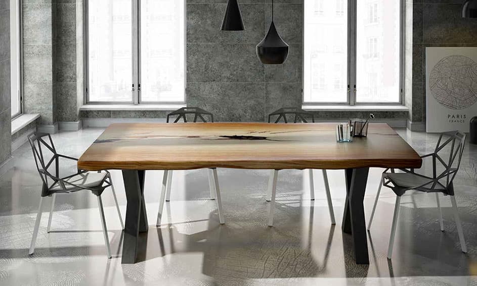 Mesa de comedor madera maciza tali Covasna