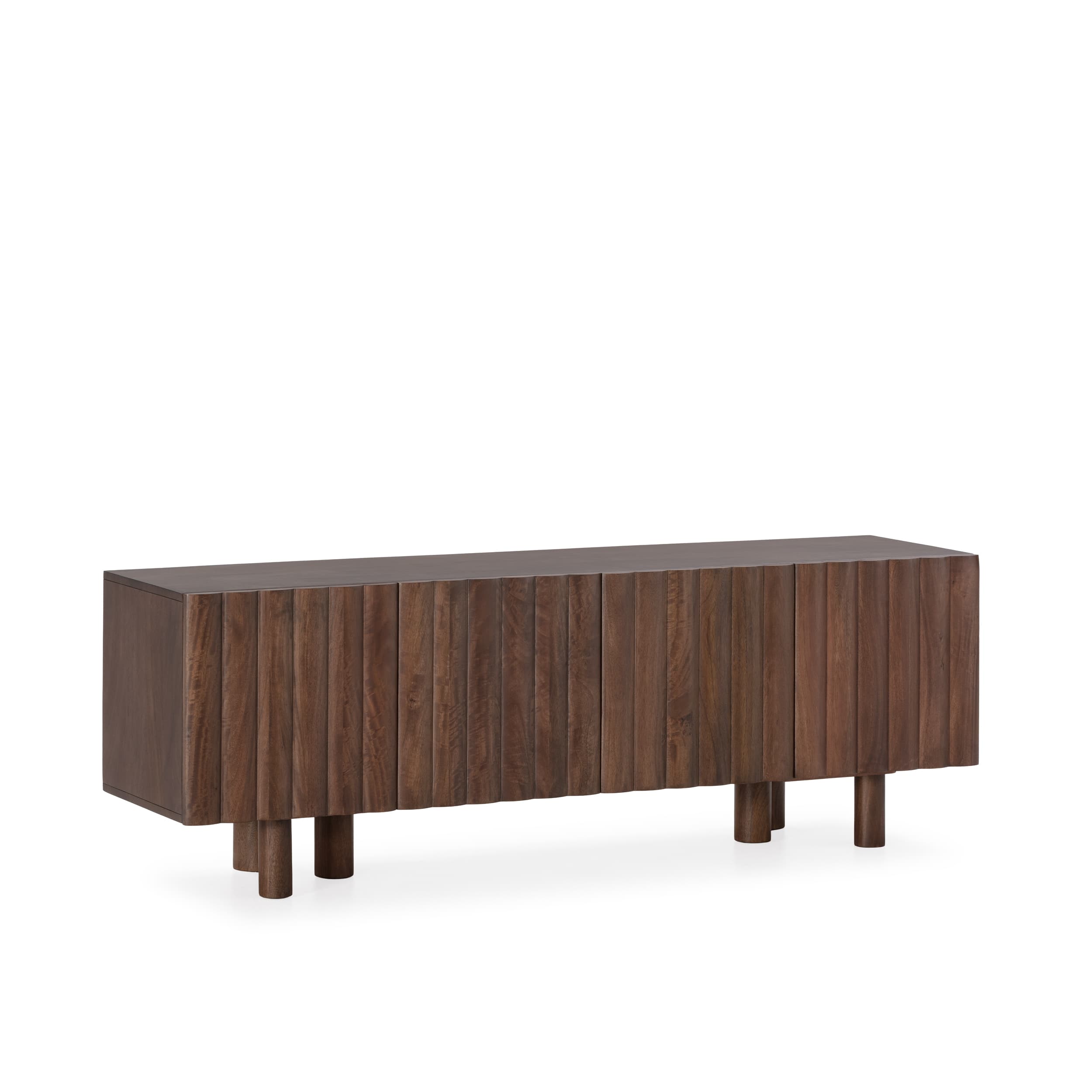 Mueble TV TAMIRA madera mango 4 puertas 160 cm