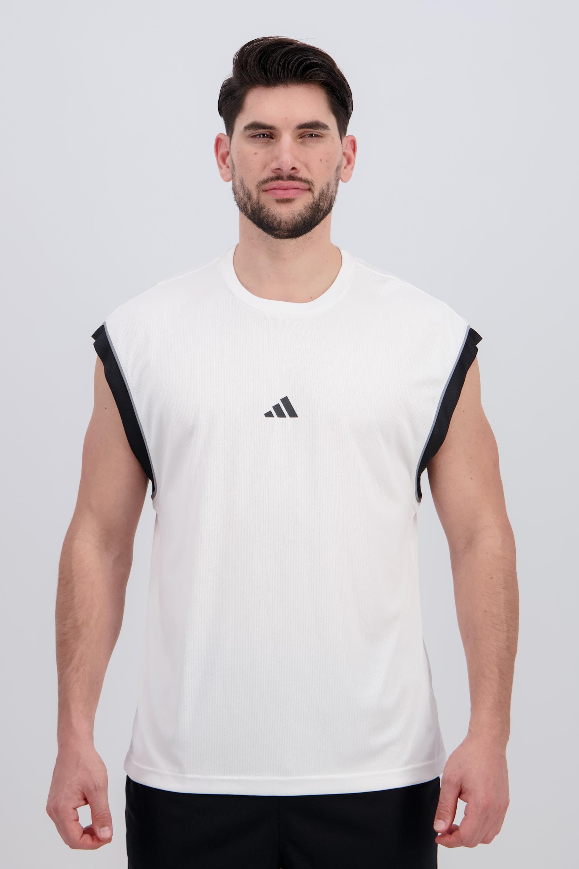 adidas Badge of Sport - Blanco - Camiseta Baloncesto Hombre  MKP