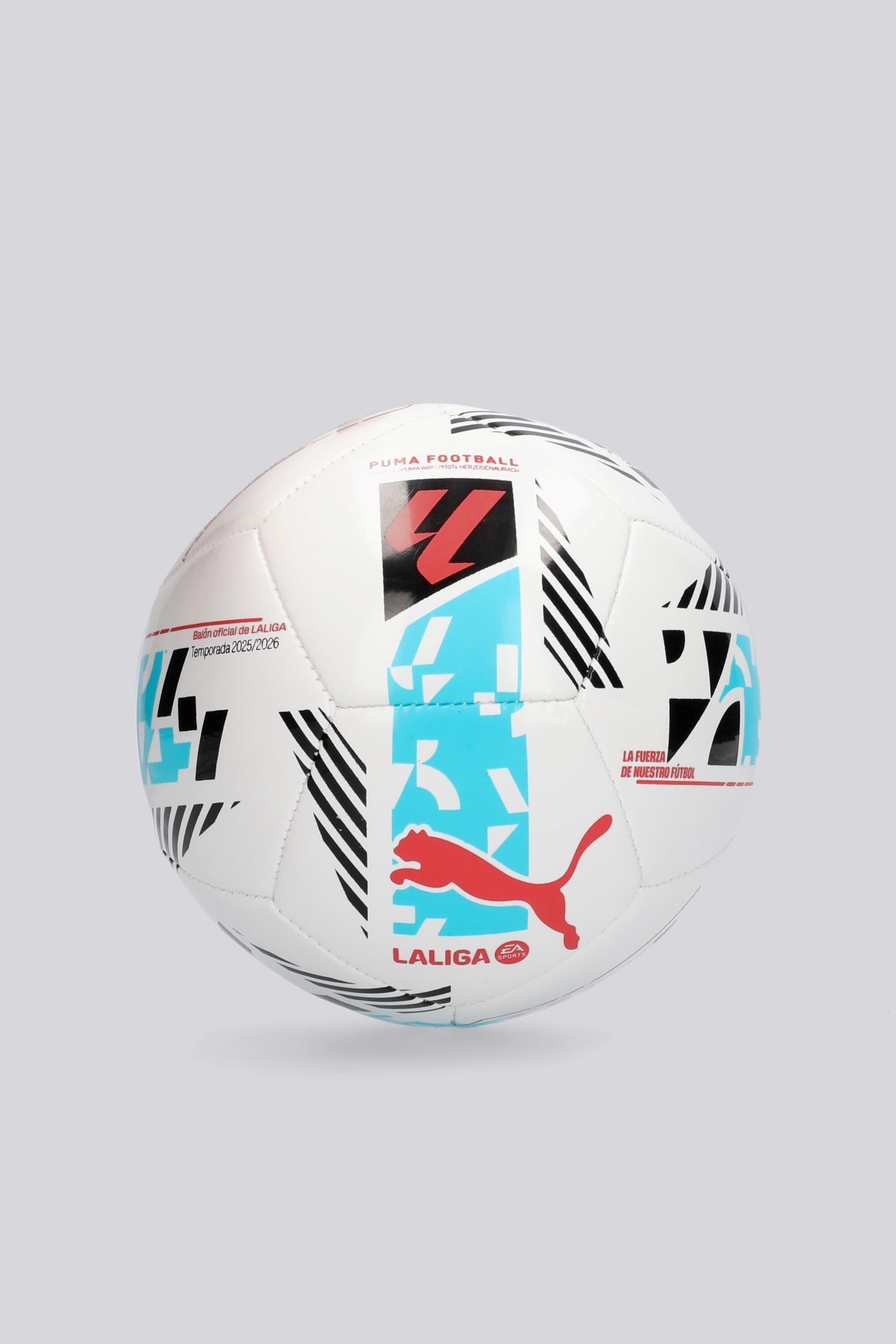 Minibalón Orbita La Liga 25/26 - Blanco -Minibalón Fútbol talla 1