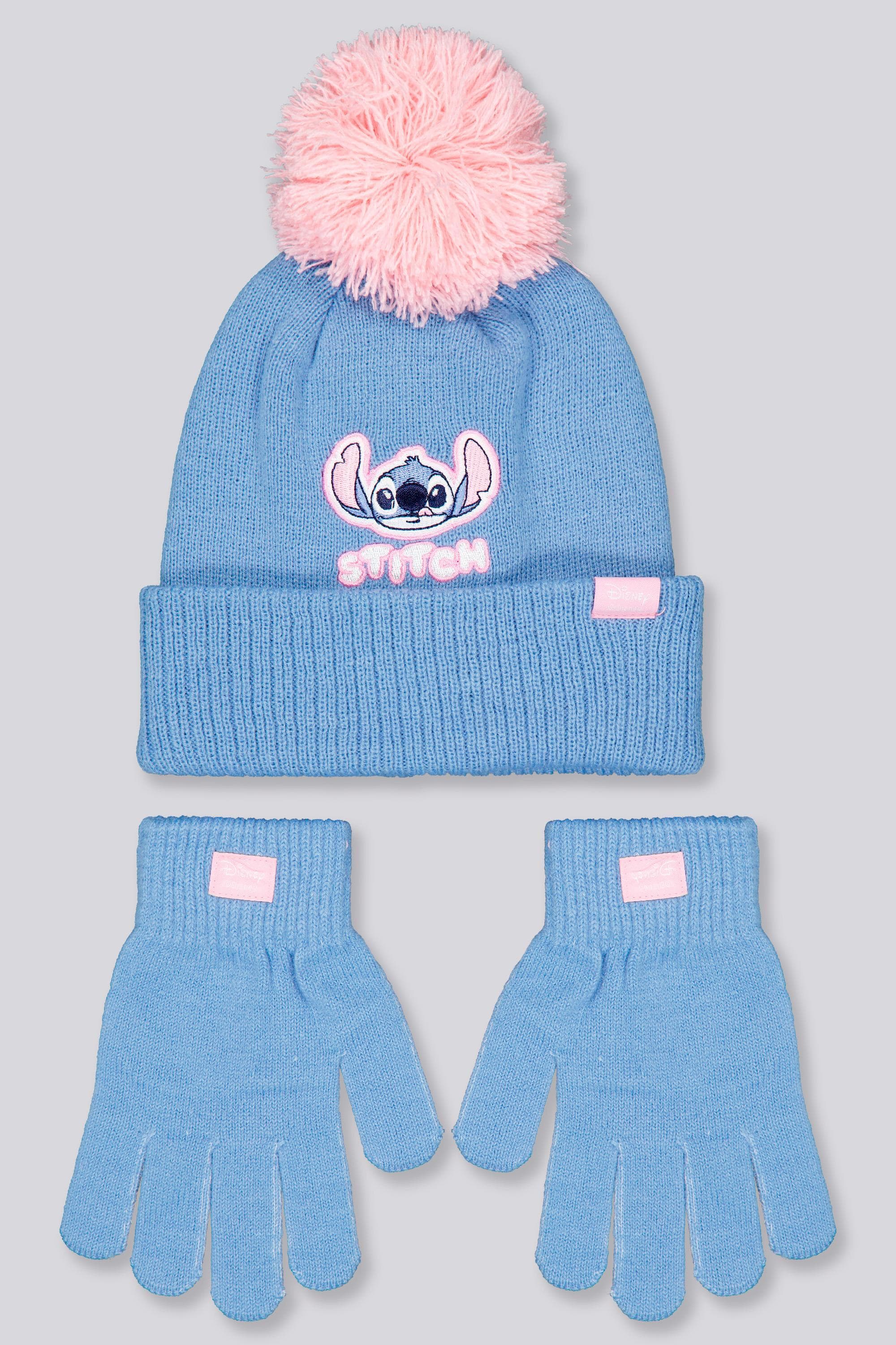 Gorro + Guantes Stitch - Azul - Gorro + Guantes Niños Disney talla T.U.