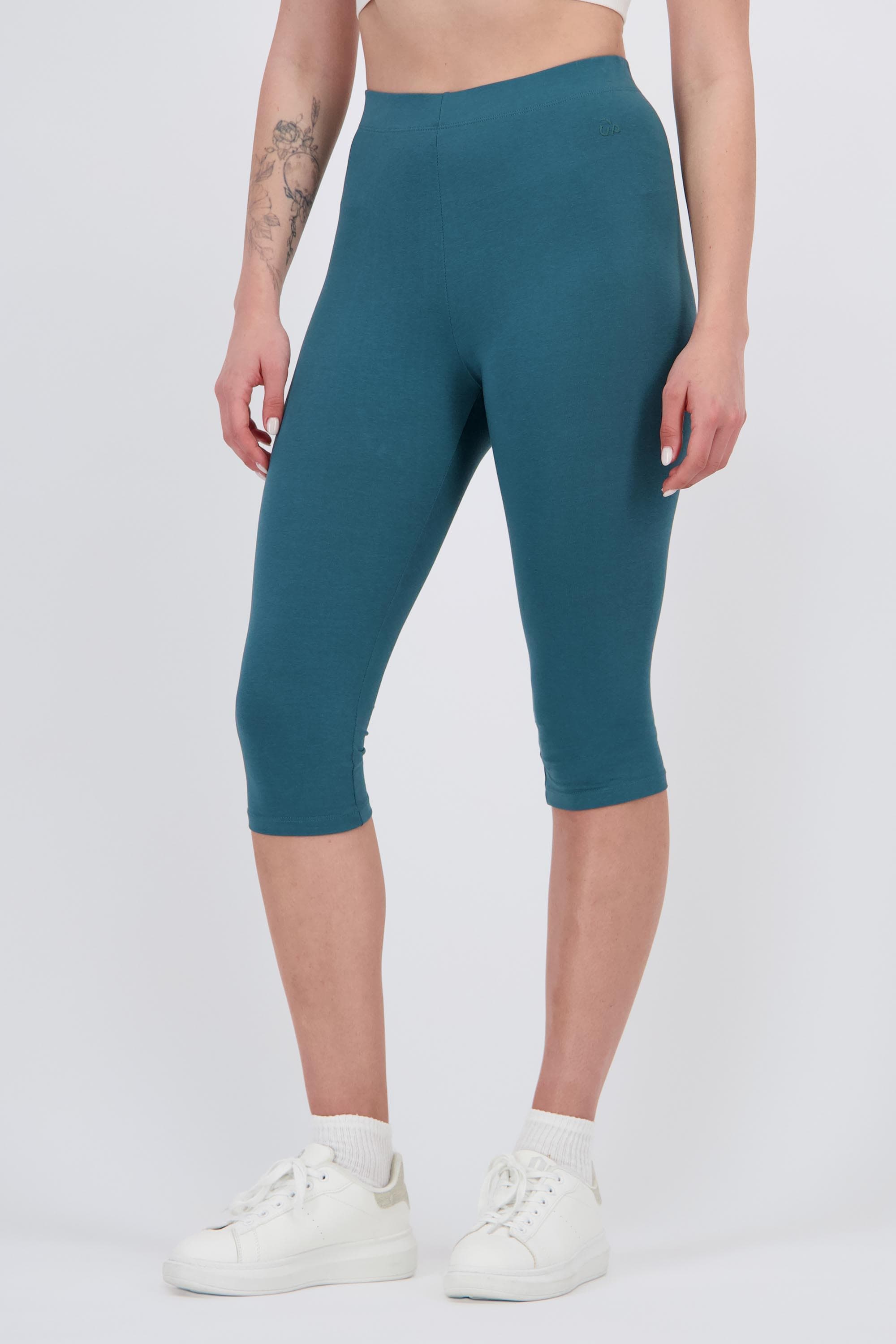 Mallas Pirata Up - Verde - Leggings Capri Mujer talla M