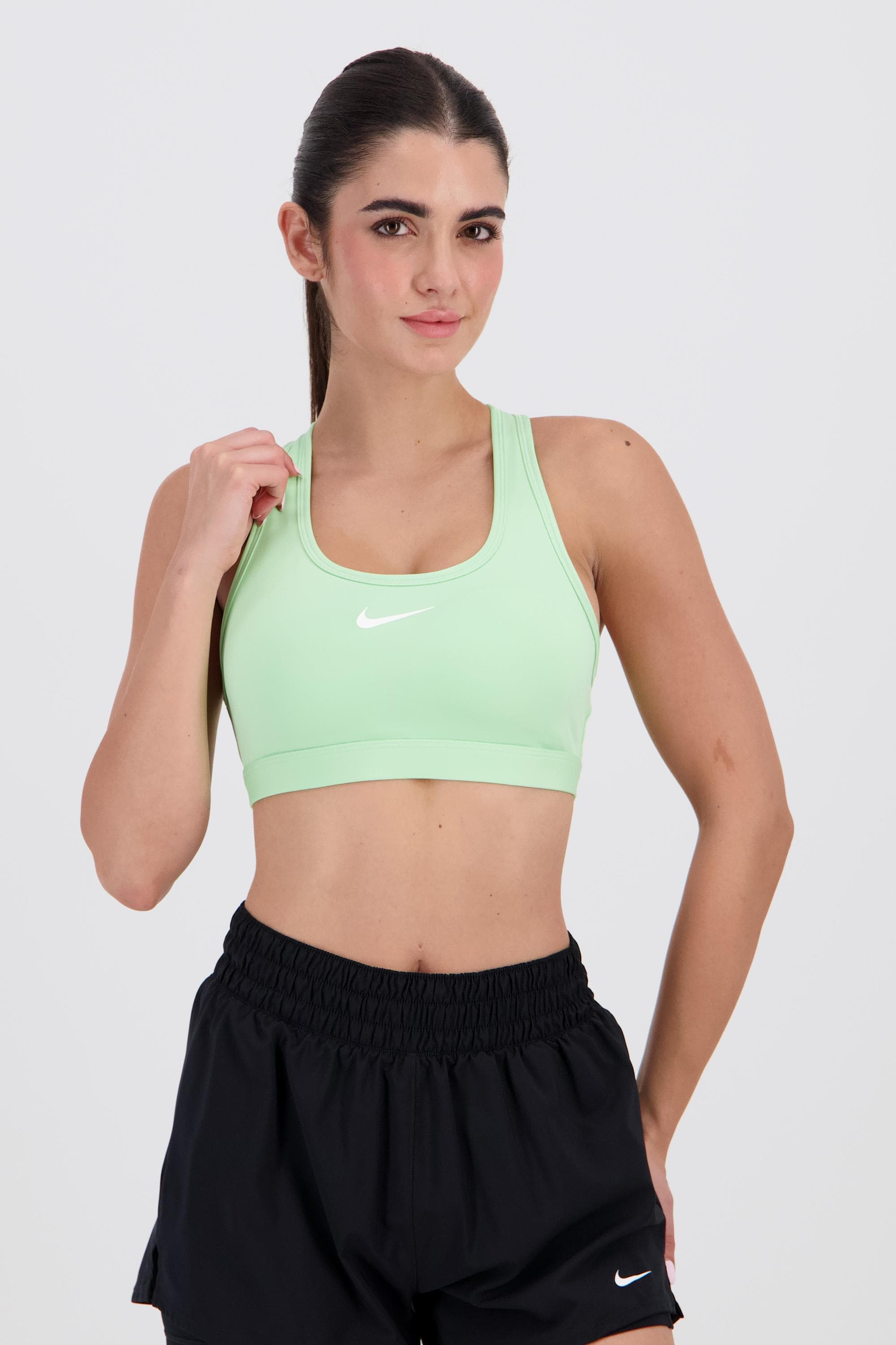Sujetador Top Deportivo Mujer Nike Swoosh Pad Verde talla S