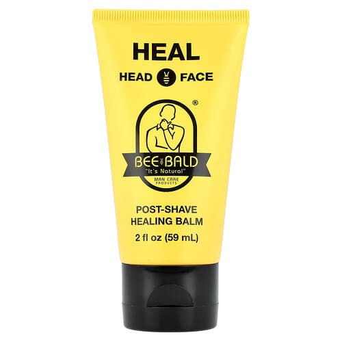 Bee Bald, Heal, Bálsamo reparador para después del afeitado, Cabeza y rostro, 59 ml (2 oz. líq.)