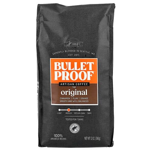 BulletProof, Café artesanal, Molido, Tostado medio, 340 g (12 oz)