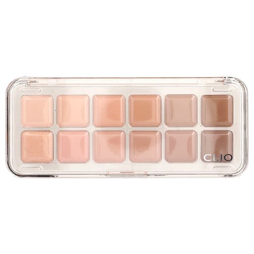 Clio, Pro Eye Palette Air, 08 Latte para personas mayores, 1 unidad