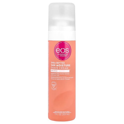 EOS, Shea Better™, Crema de afeitar humectante 24 horas, Cítrico rosa, 207 ml (7 oz. líq.)