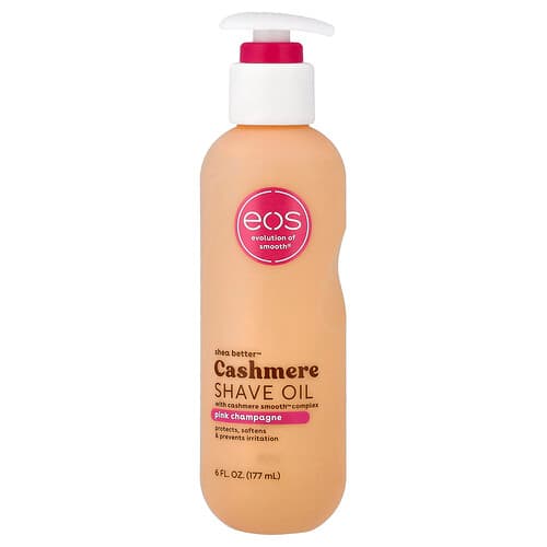 EOS, Shea Better™, Aceite de afeitado Cachemir Shea Better™, Champaña rosa, 177 ml (6 oz. líq.)