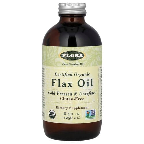 Flora, Aceite de lino orgánico certificado, 250 ml (8,5 oz. líq.)