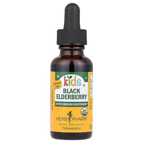 Herb Pharm, Kids, Saúco negro, Sin alcohol, 30 ml (1 oz. líq.)