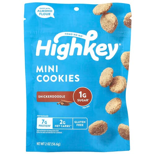 HighKey, Minigalletas, Snickerdoodle, 56,6 g (2 oz)