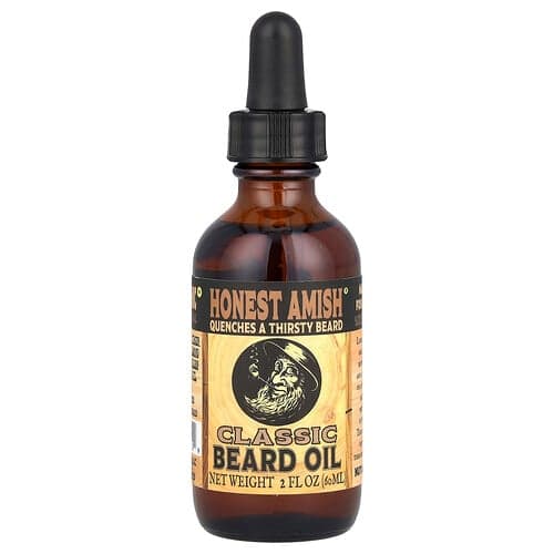 Honest Amish, Aceite para barba, Clásico, 60 ml (2 oz. líq.)
