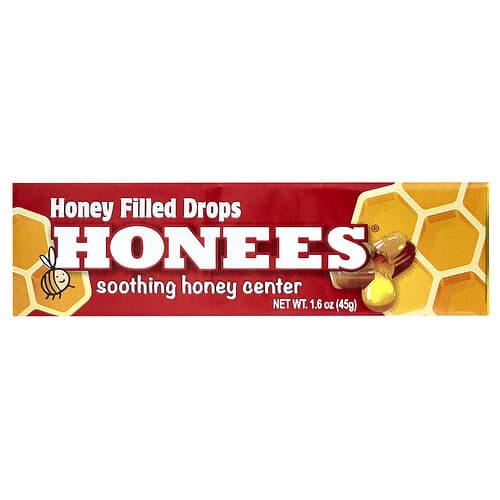 Honees, Pastillas rellenas de miel, 45 g (1,6 oz)