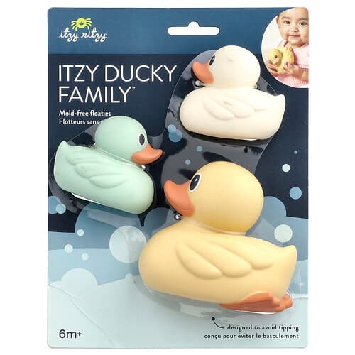 itzy ritzy, Juguete de baño Itzy Ritzy Ducky Family™, Bebés de 6 meses en adelante, 3 unidades