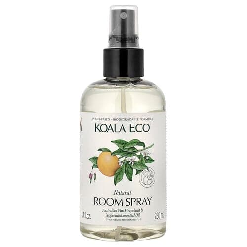 Koala Eco, Spray ambiental natural, Aceite esencial, Pomelo rosa australiano y menta, 250 ml (8,4 oz. líq.)