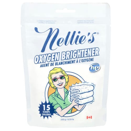 Nellie's, Oxygen Brightener, 15 cucharadas medidoras, 250 g (0,55 lb)