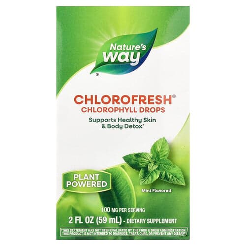 Nature's Way, Chlorofresh®, Gotas de clorofila, Menta, 59 ml (2 oz. líq.)