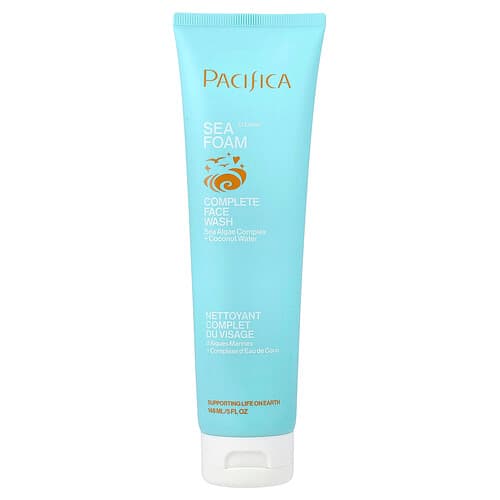 Pacifica, Espuma marina, Jabón facial completo, 148 ml (5 oz. líq.)