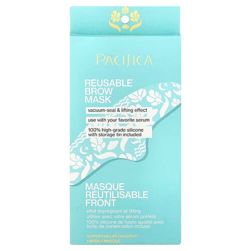 Pacifica, Mascarilla de belleza para cejas reutilizable`` 1 mascarilla
