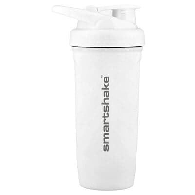 Smartshake, Refuerzo de acero inoxidable, Blanco, 900 ml (30 oz)