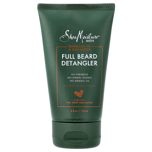 SheaMoisture, Desenredante de barba completa, Para hombres, Aceite de maracuyá y manteca de karité, 118 ml (4 oz. líq.)