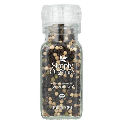 Simply Organic, Mix de granos de pimienta Get Crackin, 3.00 oz (85 g)