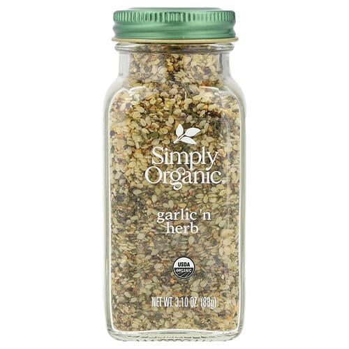 Simply Organic, Ajo y hierbas, 88 g (3,1 oz)