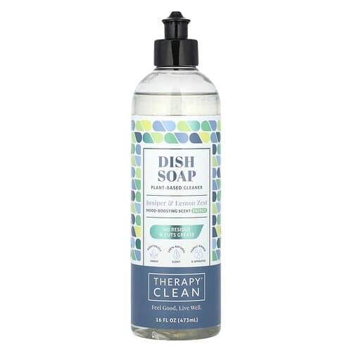 Therapy Clean, Detergente para platos, Enebro y ralladura de limón, 473 ml (16 oz. líq.)