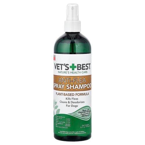 Vet's Best, Champú antipulgas en spray, Para perros, 470 ml (16 oz. líq.)