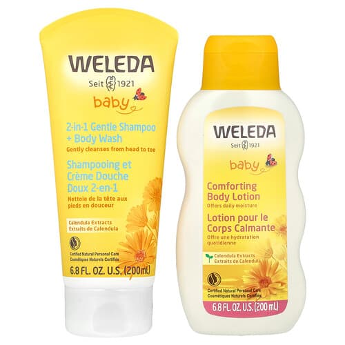 Weleda, Lote para bebés, Caléndula, Set de 2 piezas