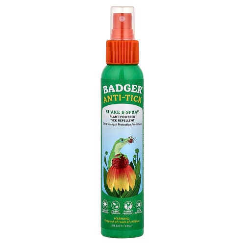 Badger, Antigarrapatas, Repelente de garrapatas y garrapatas de origen vegetal, 118,3 ml (4 oz. líq.)