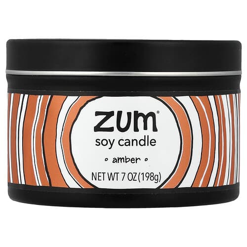 ZUM, Vela de soya, Ámbar, 198 g (7 oz)