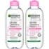 Garnier Micellar Water Facial Cleanser Sensitive Skin 400ml Duo Pack view 2