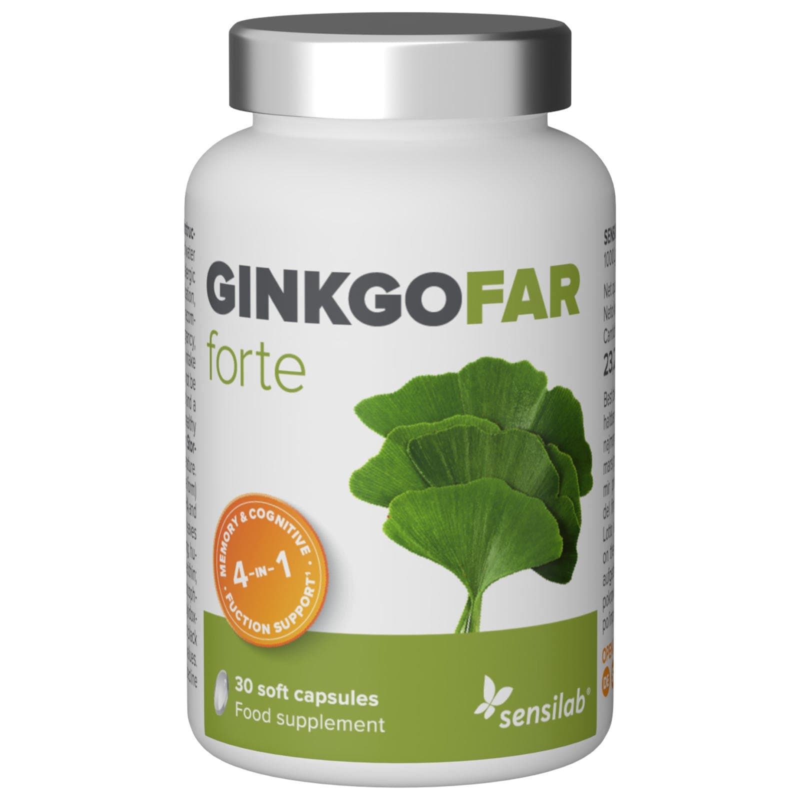 GinkgoFAR forte: apoyo natural para la memoria y la concentración