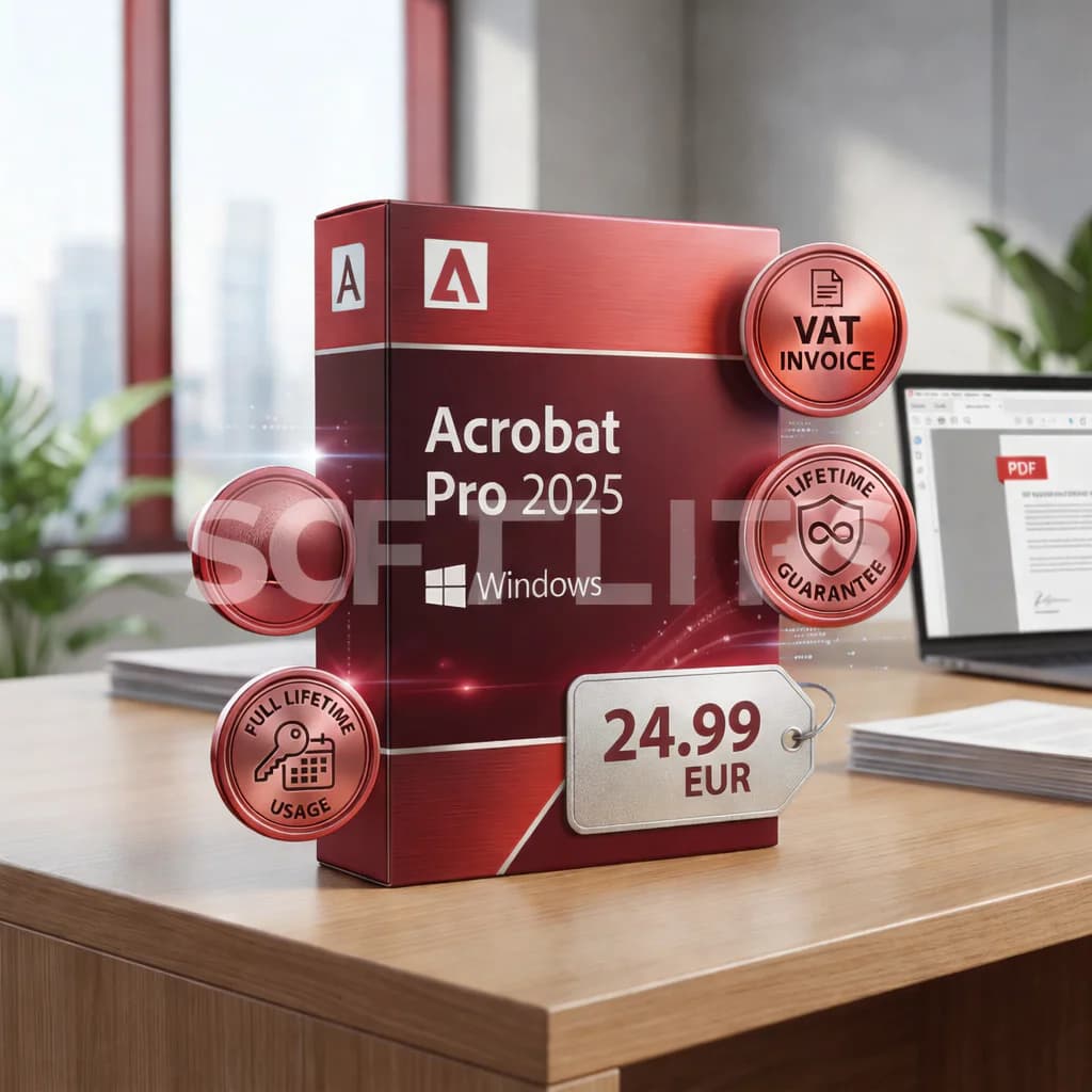 ACROBAT PRO 2025 I LIFETIME & WIN. + REGALO Photoshop 2021