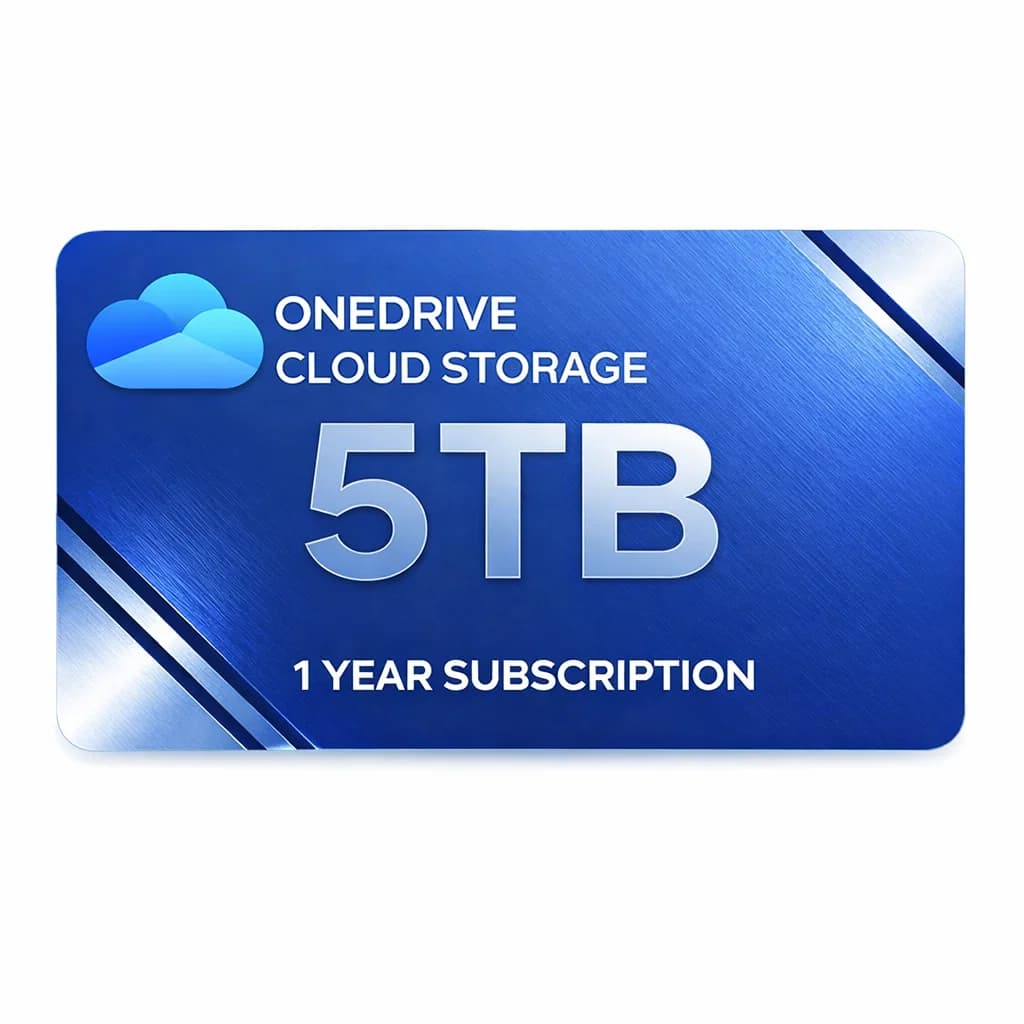 5 TB de almacenamiento en la nube OneDrive (suscripción de la vida)