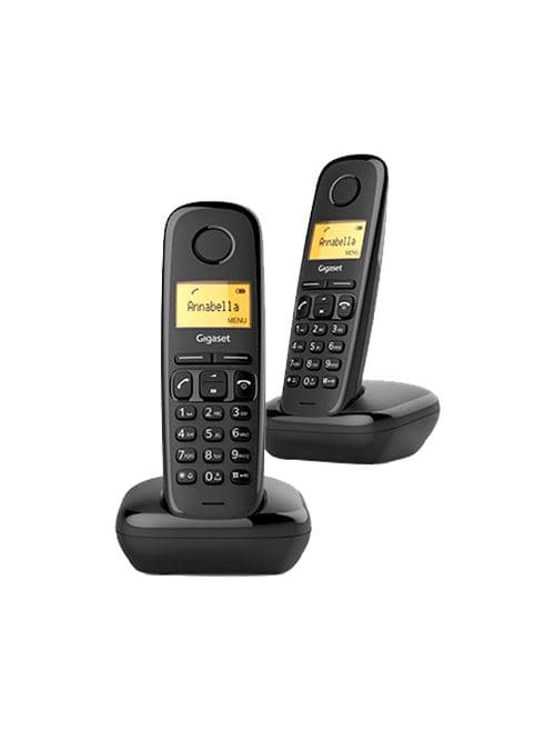 Teléfono Inalámbrico Gigaset A170 Duo Negro