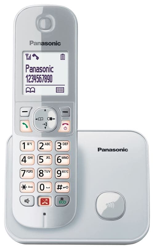 Teléfono Inalámbrico Panasonic Kx-tg6851sps Plata