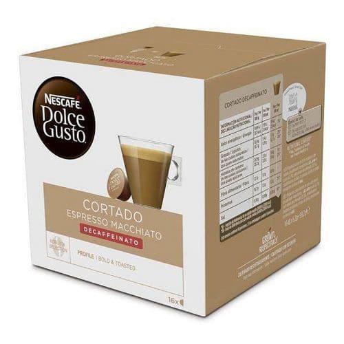 16 Cápsulas Nescafé Dolce Gusto Cortado Descafeinado