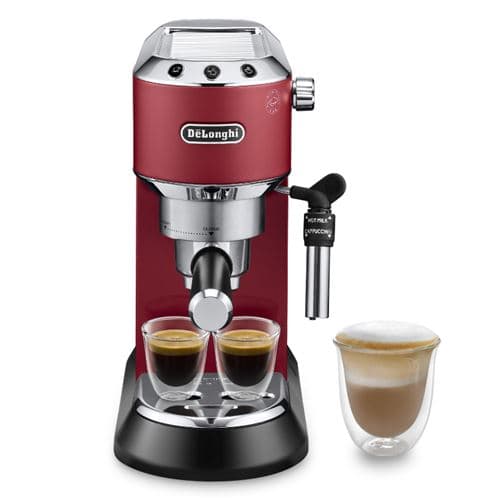 Cafetera Espresso Manual De'longhi Dedica Ec685.r, Thermoblock, Express, Función 2 Tazas, 1350w, 15 Bar, Rojo