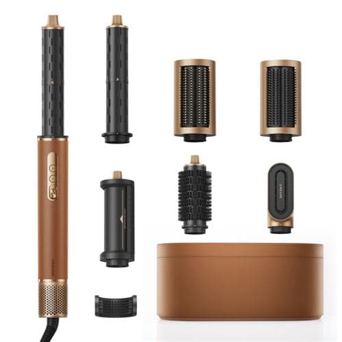Secador Moldeador De Pelo Dreame Airstyle Pro 1300w Cuero Y Dorado