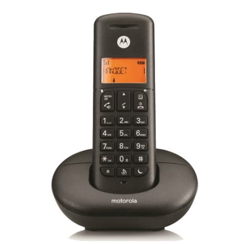 Teléfono Inalámbrico Motorola Dect E201 Negro