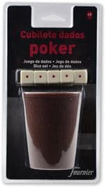 Cubilete y dados fournier póker
