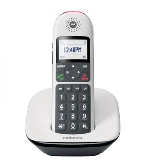 Teléfono Fijo Inalámbrico Motorola Dect Cd5001 Blanco