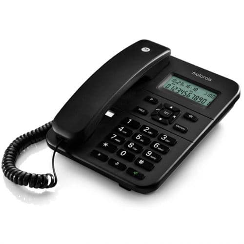 Teléfono Fijo Motorola Dect Ct202 Negro