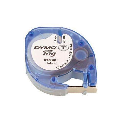 Cinta Autoadhesiva Para Ropa Dymo 18769 Negro-blanco 12mmx2m Rotuladoras Letratag S0718850