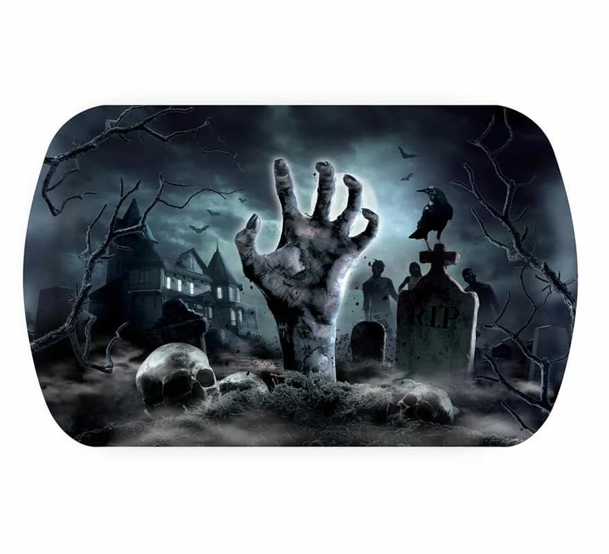 Bandeja Cementerio de Plástico de 39X24 cm